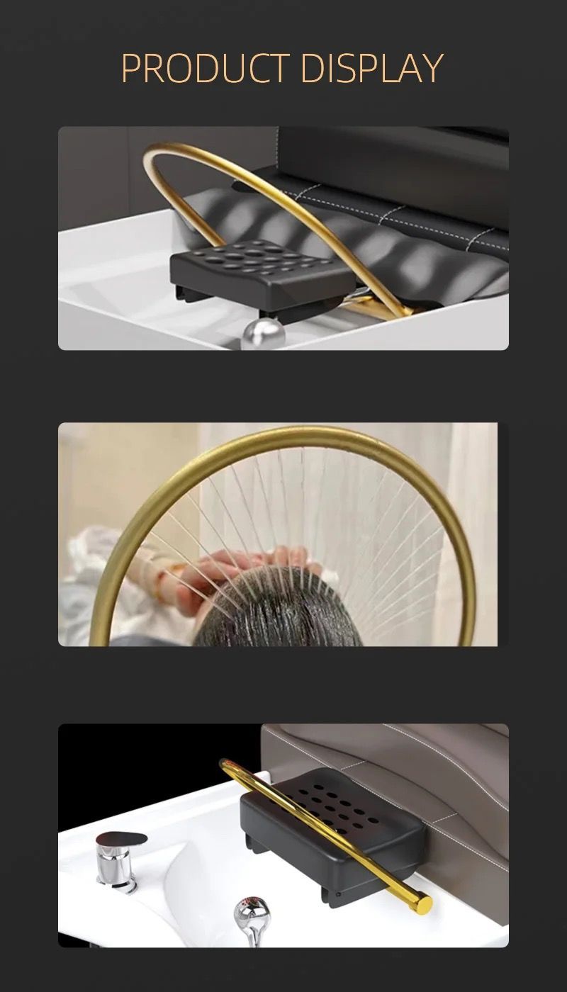 for Mesotherapy Gun Water Circulation Head Therapy Salon Tools Stainless Steel Shower Spa Massager for Hair Washing Chair Shampoo Basin