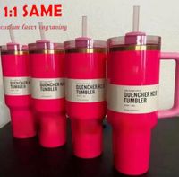 Pink Red Watermelon moonshine Quencher H2. 0 40oz Tumblers Cu...