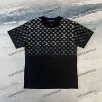 xinxinbuy 2024 Men designer Tee t shirt Gradient letter prin...