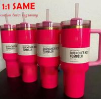 1 Pcs Cosmo Pink Flamingo 1: 1 With Logo 40oz Stainless Steel...