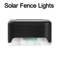 Solar Garden Lights Outdoor Waterproof LED Fence Lamp Garden Pathway Pool Patios Stair Steps with 2 Lighting Modes Warm White/Color Changing crestech