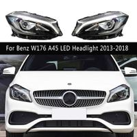 Car Styling For A180 A200 Front Lamp For Benz W176 A45 LED Headlight Assembly 13-18 Daytime Running Light Streamer Turn Signal Auto Parts