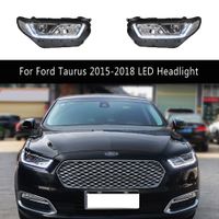 Car Accessories Front Lamp Daytime Running Light For Ford Taurus 15-18 LED Headlight Assembly Streamer Turn Signal Indicator