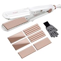 CkeyiN Electric Hair Straightener Professional Ceramic Fast Heat Curler Adjustable Temperature Flat Iron Styling Tool 240126