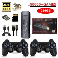 X2 Plus 256G 50000 Game GD10 Pro 4K Stick 3D HD Retro Video Console Wireless Controller TV 50 Emulator For PS1N64DC 240123
