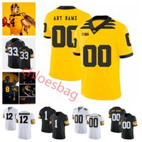 Aaron Graves Iowa Hawkeyes Football Jersey 51 Luke Gaffney 57 Will Hubert 49 Ethan Hurkett 87 Andrew Kraus 48 Max Llewellyn 85 Logan Custom College Iowa Jersey