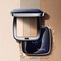 ZEESEA 3 Colour Highlighting Contouring Shadow Face Powder Palette AllinOne Hairline Nose SMultiPurpose Foundation 240202