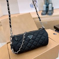 2024 Mini Pillow Nylon Shoulder Bags designer bag woman handbag crossbody chain bag luxury handbags cylinder purses TOP