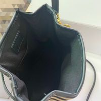High Quality Fashion Women Luxury Long purse Leather bag bucket Cotton Handbags wallets black brown stripes