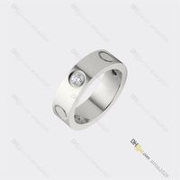designer ring for women love ring Wedding Diamond Ring Titanium Steel Gold-Plated Never Fading Non-Allergic Silver Ring; Store 214323d