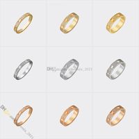 Jewelry Designer for Women Love Screw Ring Designer Ring Diamond-Pave Titanium Steel Rings Gold-Plated Never Fading Non-Allergic,Gold/Silver/Rose, Store/21621802
