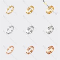 love ring designer ring diamond ring Titanium Steel Ring Gold-Plated Never Fading Non-Allergic Gold Silver Rose Gold; Store 2162182981