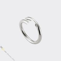 Nail Ring Jewelry Designer for Women Designer Ring Titanium Steel Rings Gold-Plated Never Fading Non-Allergic,Silver Ring, Store/21621802