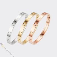 jewelry designer for women designer bracelet screw bracelet 4 diamonds Titanium Steel Bangle Gold-Plated Never Fading Non-Allergic, Gold/Silver/Rose, Store/21890787