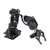Other Toys 360 Degrees 6 DOF Robot Metal Alloy Mechanical Arm Claw Kit MG996R for Arduino Robotics Educational Programmable 230808