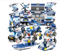 Police Build Block Lepin City Transformer Toys Building Bloc...