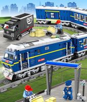 Toy Train Build Block Friend Train Mechanical Rail Train Fig...