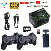 M8II M8 Video Game Console 2.4G Double Wireless Controller Game Stick 4K 20000 Games 64GB Retro Games for PS1/GBA Boy Christmas Gift