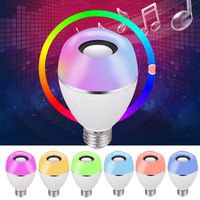 Bluetooth Speaker LED Bulb 12W E27 E26 LED Light Bulb RGB Wh...
