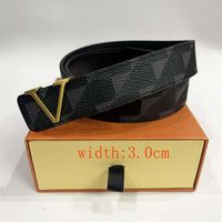 Belt for Women Genuine Leather 3cm Width High Quality Men Designer Belts S Buckle cnosme Womens Waistband Cintura Ceintures with box