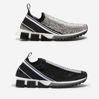 Designer Shoes Mesh Crystal Casual Sneakers Stretch Trainers...