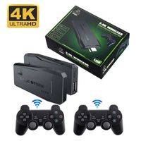 New M8 Video Game Console 2.4G Double Wireless Controller Game Stick 4K 10000 games 64GB Retro games For PS1/GBA