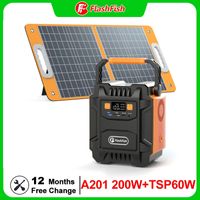 200W Portable Solar Generator 172Wh Lithium ion Battery 110-240V Power Station With 18V Portable Solar Panel 60W Solar Charger