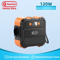 Flashfish E200 Rechargeable Charging Battery 120 Watt Solar Generator Banks Supply 120W Portable Power Station For Outdoor