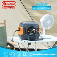 Flashfish 320W Wireless Charge Solar Generator Best Lithium Emergency Battery Charging Supply Portable Power Station For Camping
