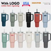 1pc New Quencher H2.0 40oz Stainless Steel Tumblers Cups With Silicone Handle Lid and Straw 2nd Generation Car Mugs Vacuum Insulated Water Bottles 0928