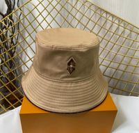 Designers bucket hat solid color letter embroidery sun hats fashion casual couple caps temperament hundred travel seaside beach ha5542295