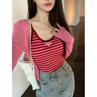 Women' s Tanks Fashion Women Knits Blouse Long Sleeve Si...