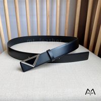 Smooth leather belt luxury belts designer for men Women Golden Silverbuckle male chastity top fashion mens belt wholesale Width 3.3cm with Box