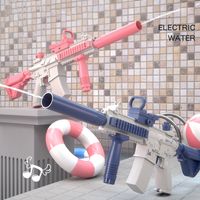 Sand Play Water Fun Electric Water Gun M4I6 Full Automatic Water Gunss Pistol Toy Gun Water Blaster for Kids Adults Summer Water Beach Pool Toys 230712