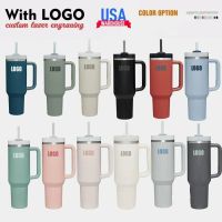 1pc New Quencher H2.0 40oz Stainless Steel Tumblers Cups With Silicone Handle Lid and Straw 2nd Generation Car Mugs Vacuum Insulated Water Bottles I1111