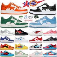 With box Designer shoes men women low Patent Leather Camoufl...