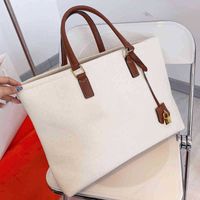 C Letter Tote Bag With Lock Womens Designer Bag Simple Shoul...