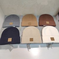 Knitted Hat Designer Beanie Cap Men Autumn Winter Caps Luxur...