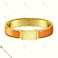 Designer Bracelet Jewelry Designer for Women Gold Bracelet Classic Titanium Steel Enamel Bangle Gold-Plated Never Fading Non-Allergic, Store/21491608