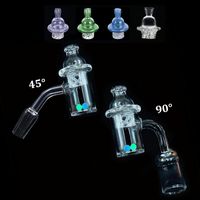 XXL Flat Top Quartz Banger Nail with Spinning Carb Cap Terp Pearl Thick Bottom Domeless Core Reactor Grail Nails for dab rig bong