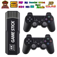 GD10 4K HD Game Stick 2.4g Wireless Controller Video Game Console 50 Simulators 10000 Classic Games Retro Tv Consola For PSP/N64