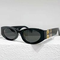 Sunglasses Miu sunglasses oval frame miuT08w sunglasses radiation resistant personalized retro glasses board with advanced high appearance value J230603