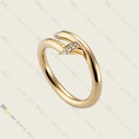 designer ring for women nail ring diamond ring designer jewelry Titanium Steel Gold-Plated Never Fading Non-Allergic,Gold Ring; Store/21786687