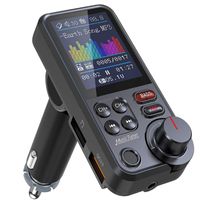 HIFI Bluetooth 5.0 Car Wireless FM Transmitter Radio Adapter Aux Supports QC3.0 Fast Charging Treble Bass Car MP3 Music Player
