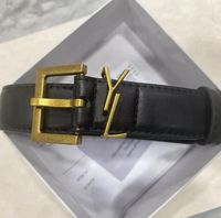 Belt for Women Genuine Leather 3cm Width High Quality Men Designer Belts S Buckle cnosme Womens Waistband Cintura Ceintures 6 color