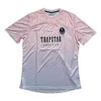 Pink Trapstar Monogram Football T Shirt Men Women Embroidery T-shirt Number 22 Sports Short Sleeve Top Tees