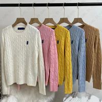 Womens Knitted Sweaters Designer Pullover Small Horse Embroi...