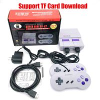Super Mini SN-02 Retro Game Console With Dual Controllers Classic HD 1080P TV Out Home Video Gaming Players Built-in 821 8 Bit Support TF Card Download Games For SFC SNES
