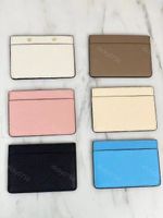 Designer purse Leather wallets Luxury mini wallets color genuine leather Card Holder coin purse Men and women wallet card holder Key Ring Credit With box dicky0750