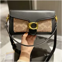 Designer Bag Luxury Tote Girls Womens tabby Shoulder Bag Top Quality Solid Color Bag with Chain Fashion Bag Real Pickup Buckle Small Capacity Bag